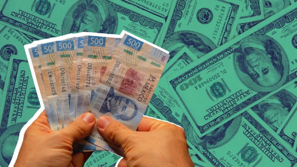 El dólar cede un poco frente al peso mexicano.