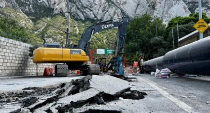 Avanzan trabajos de reubicación de tubería en Santa Catarina