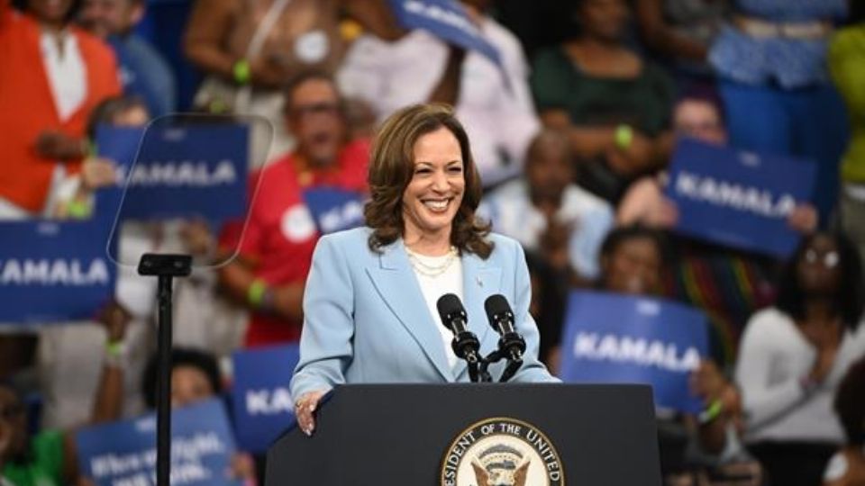 Kamala Harris, vicepresidenta de EU y candidata demócrata a la presidencia.