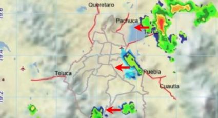 Pronostican lluvias fuertes a intensas de hoy al próximo lunes