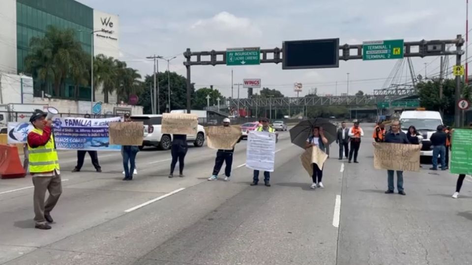 Los manifestaron protestaron en Circuito Interior.