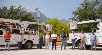 Alcalde Jesús Nava anuncia la recuperación total del alumbrado público en Santa Catarina