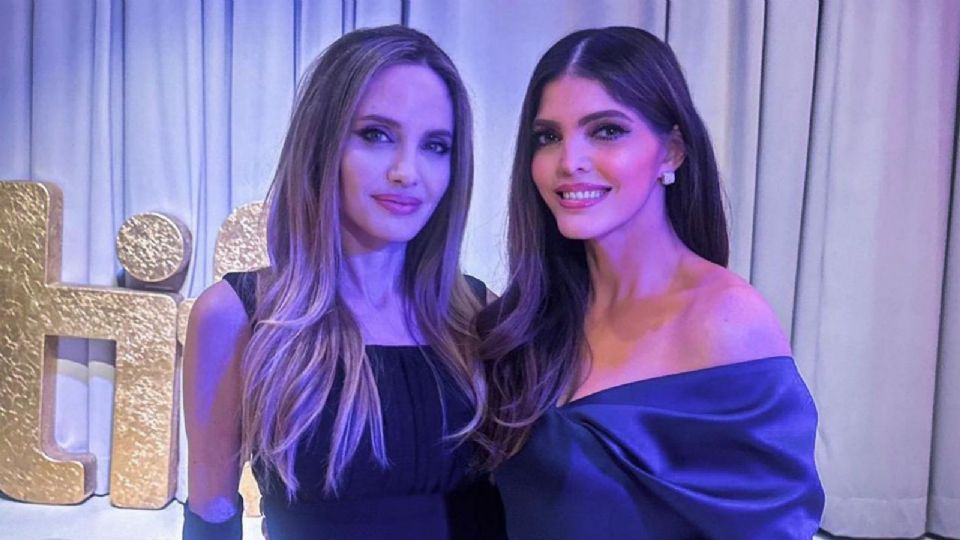 Así fue el encuentro entre Ana Bárbara y Angelina Jolie en el Festival de Toronto.