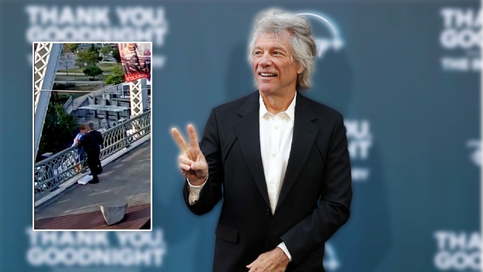 ¡Héroe! Bon Jovi logra convencer a una mujer de no saltar de un puente.