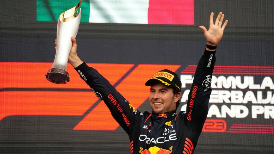 Checo Pérez y sus buenas sensaciones en el Gran Premio de Azerbaiyán, donde pudo terminar primero en dos oportunidades.