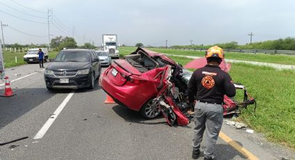 Hombre sufre amputación de brazo por choque en Escobedo