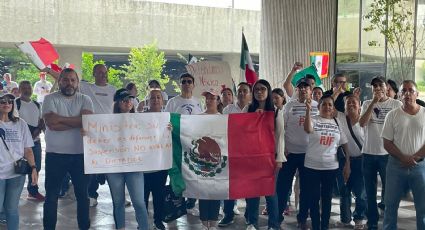 Trabajadores del Poder Judicial protestan en Congreso del Estado