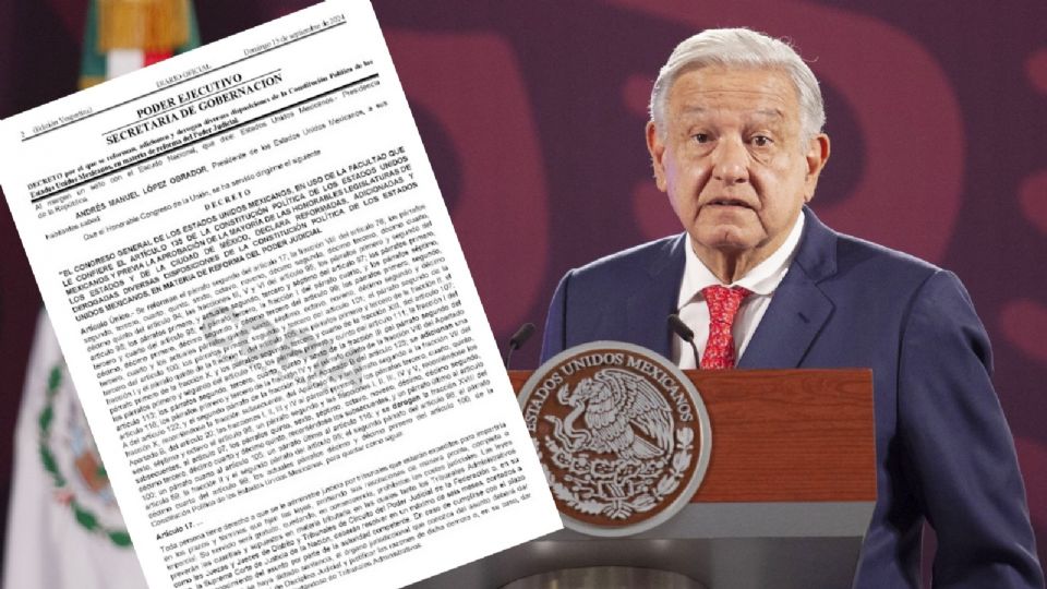 AMLO publica la reforma al Poder Judicial.