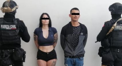 Arrestan a pareja con 100 dosis de cristal tras persecución en Monterrey