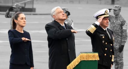 AMLO y Sheinbaum conmemoran terremotos de 1985 y 2017 en el Zócalo de la CDMX