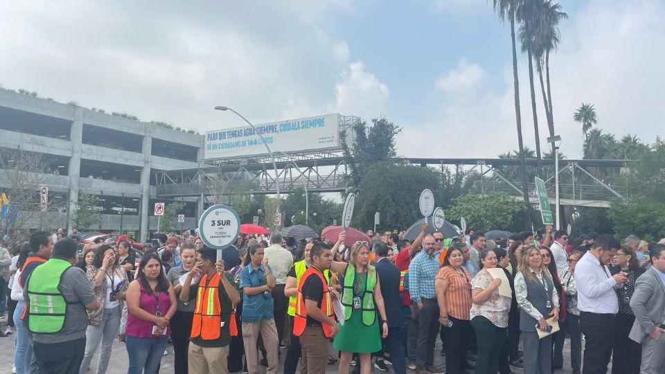 Gobierno de Nuevo León rompe récord de evacuación en el Simulacro Nacional