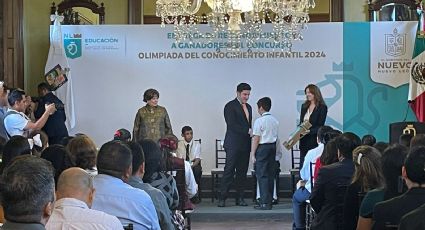 Entrega Samuel García reconocimientos a los mejores alumnos de la Olimpiada del Conocimiento Infantil