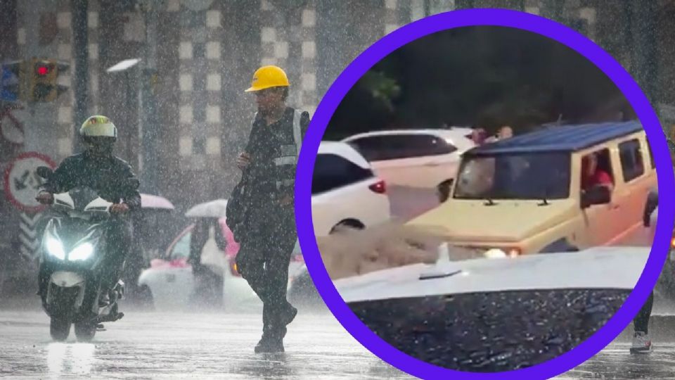 Las imagenes de las fuertes lluvias en Zapopan le están dando la vuelta a las redes sociales.
