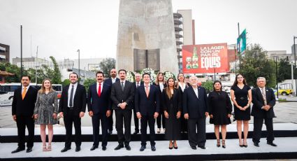 Monterrey conmemora 428 años de su fundación con Guardia de Honor