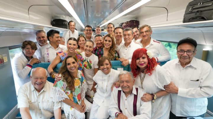 Inauguran tren P’atal del Tren Maya; ‘es un día histórico’, dice Mara Lezama