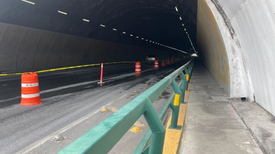 Reabren parcialmente túnel de la Loma Larga tras desprendimientos