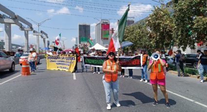 Trabajadores del Poder Judicial bloquean Constitución y colapsan vialidad