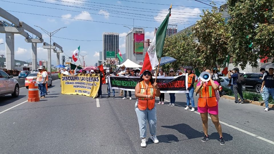 Los manifestantes informaron que se retiraron en punto de las 12:30 de medio día.