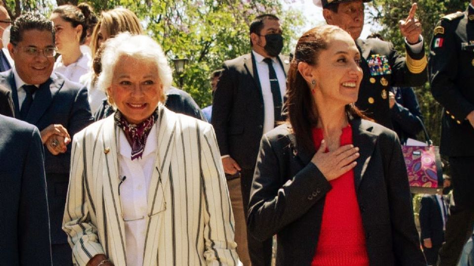 Olga Sánchez Cordero y Claudia Sheinbaum.