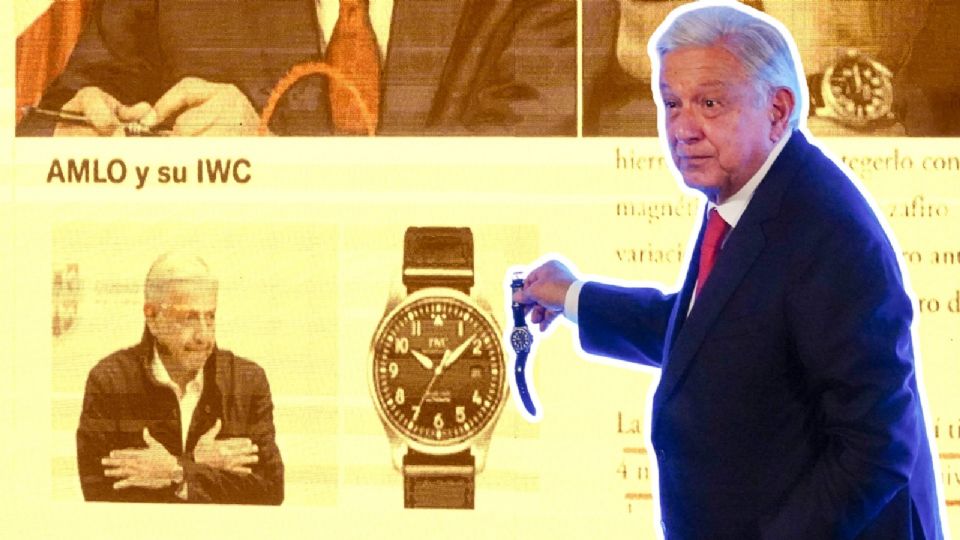 Andrés Manuel López Obrador y su reloj.