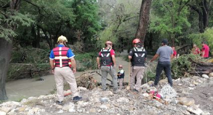 Localizan a persona arrastrada por la corriente en Pesquería