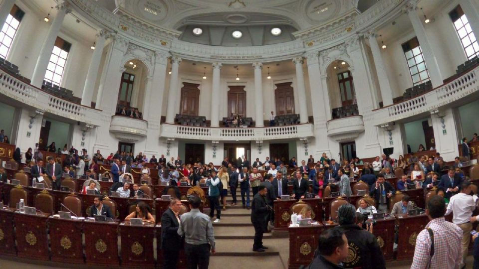 Sesión del Congreso de la Ciudad de México.