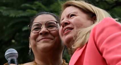 Ministras Loretta Ortiz y Lenia Batres encabezan manifestación a favor de reforma judicial