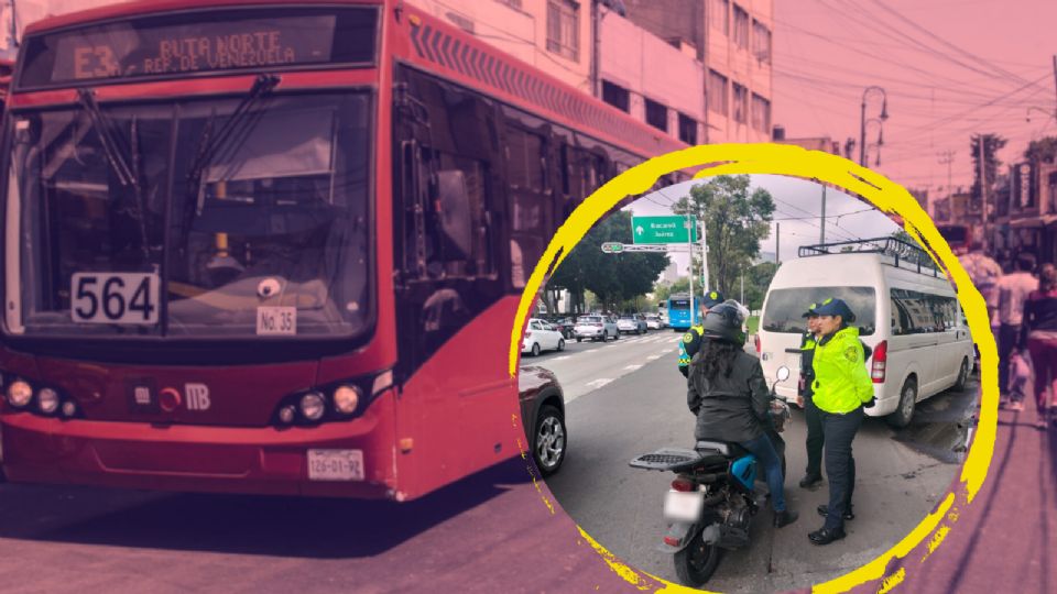 La SSC CDMX realizó un operativo en contra de los automovilistas que invaden el carril del Metrobús.