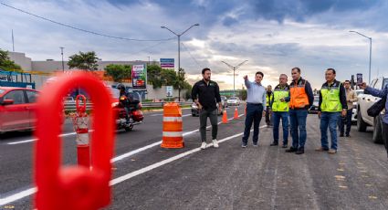 Anuncia Samuel García reapertura del carril central del boulevard Miguel de la Madrid