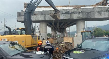 Caen tres hombres de puente en construcción: Hay un muerto y tres heridos