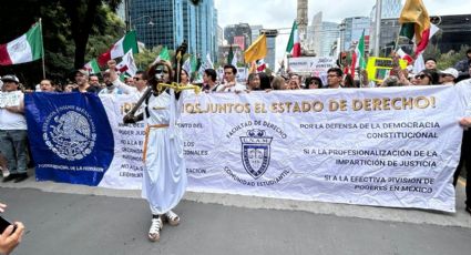 Marchan del Angel al Senado; exigen frenar reforma al Poder Judicial