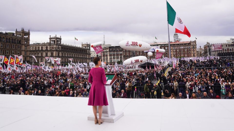 La presidenta Claudia Sheinbaum presentó su informe por los primeros 100 días de gobierno.