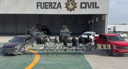 Aseguran arsenal de armas y detiene a uno en el Operativo Muralla en Nuevo León