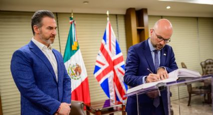 Recibe Adrián de la Garza a Cónsul de Gran Bretaña