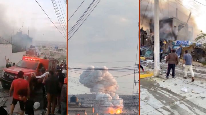 Explosión en Chimalhuacán: VIDEOS del momento exacto en que fuego consumió casas