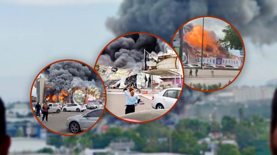 Incendio en plaza de Culiacán