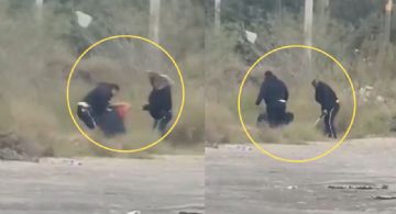 Captan agresión de policías de Ciénega de Flores hacia un trailero | VIDEO