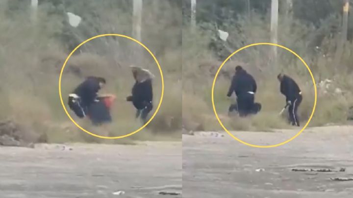 Captan agresión de policías de Ciénega de Flores hacia un trailero | VIDEO