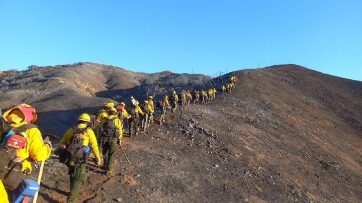 Continúa el apoyo mexicano en combate a incendios en Los Ángeles