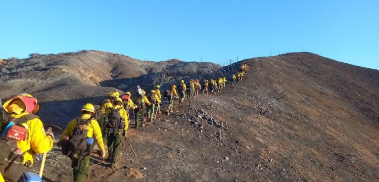 Continúa el apoyo mexicano en combate a incendios en Los Ángeles