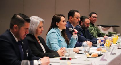 Tere Jiménez presenta resultados del 'Blindaje Aguascalientes´ ante empresarios