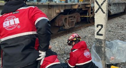 Hombre sufre fractura tras intentar cruzar vías del tren en San Pedro