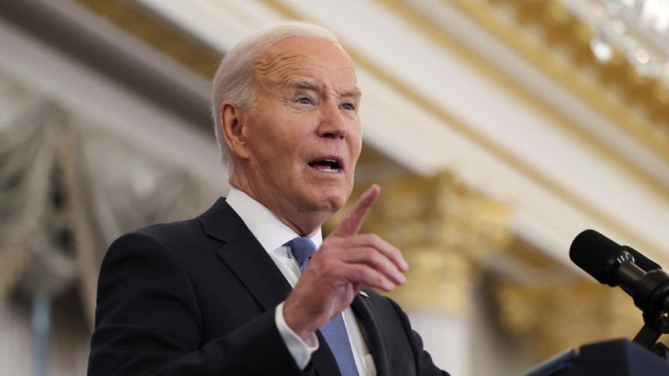 Foto de Archivo: El presidente de Estados Unidos, Joe Biden, pronuncia un discurso en el Departamento de Estado en Washington, Estados Unidos. 13 de enero de 2025.