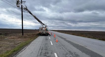 CFE avanza en restablecimiento de energía por el Frente Frío No. 24