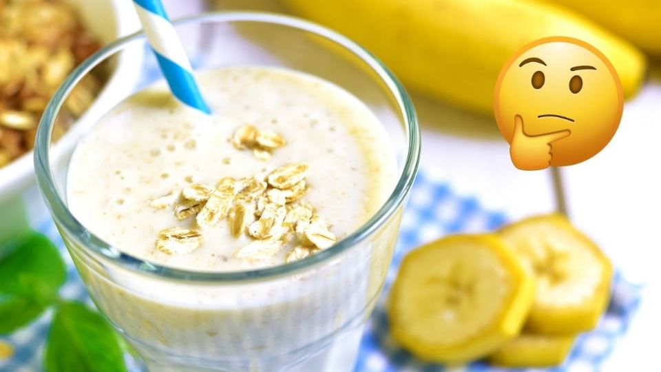 Beneficios de tomar licuado de avena con plátano