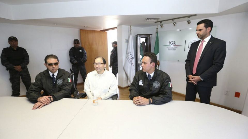 Zhenli Ye Gon cuando fue extraditado a México.