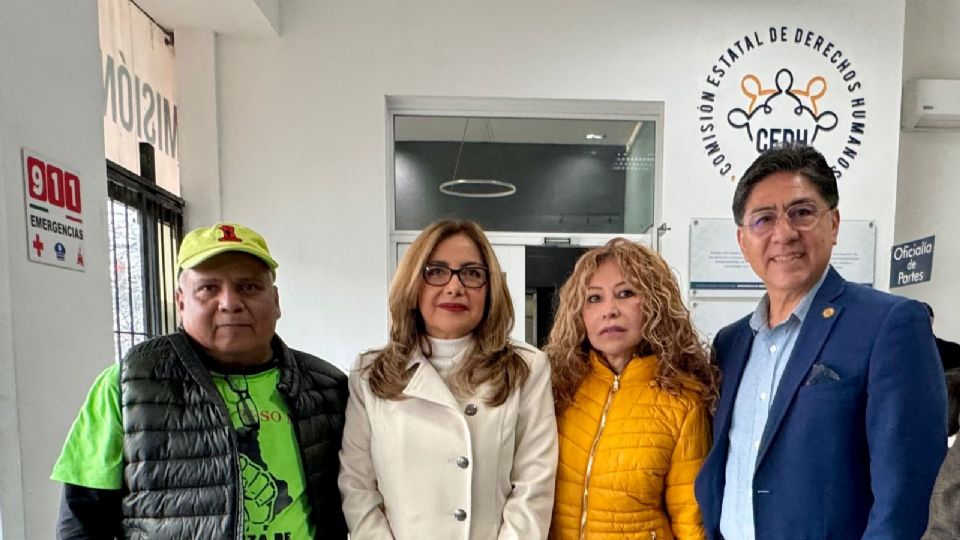 La presidenta de la CEDH, Olga Susana Méndez recibió a los representantes de la Alianza de Usuarios de Servicios Públicos de Nuevo León.