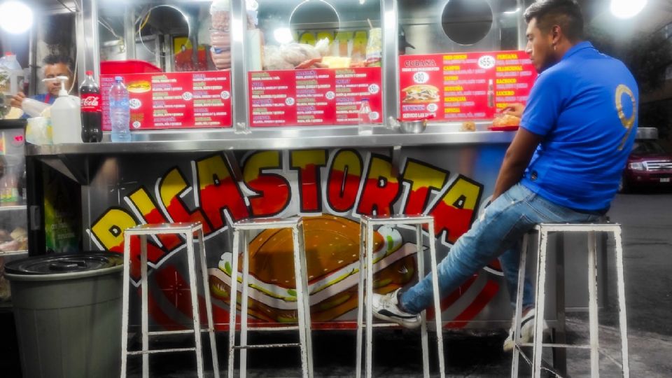 Puestos de tortas de la Colonia de los Doctores, en la alcaldía Cuauhtémoc.