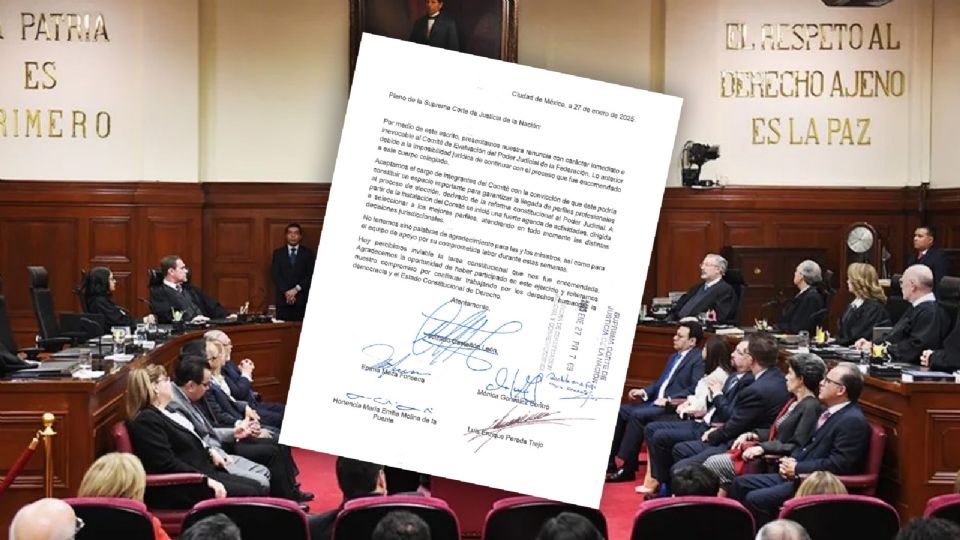 Comité de Evaluación del PJF renuncia a cargo.