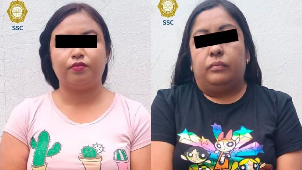 A petición de los afectados, los policías detuvieron a Ximena M.M. de 34 años y Brenda N.L. 28 años de edad